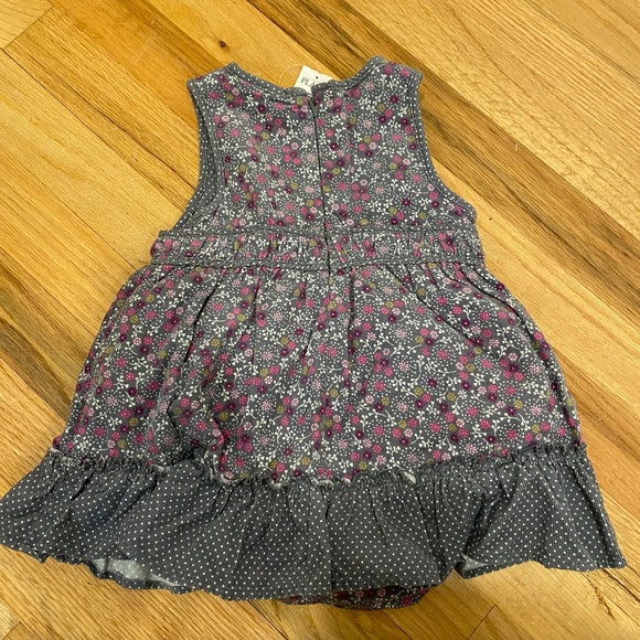 The Children's Place Gray Floral Corduroy Dress + Bloomers Set NEW - Picture 3 of 3